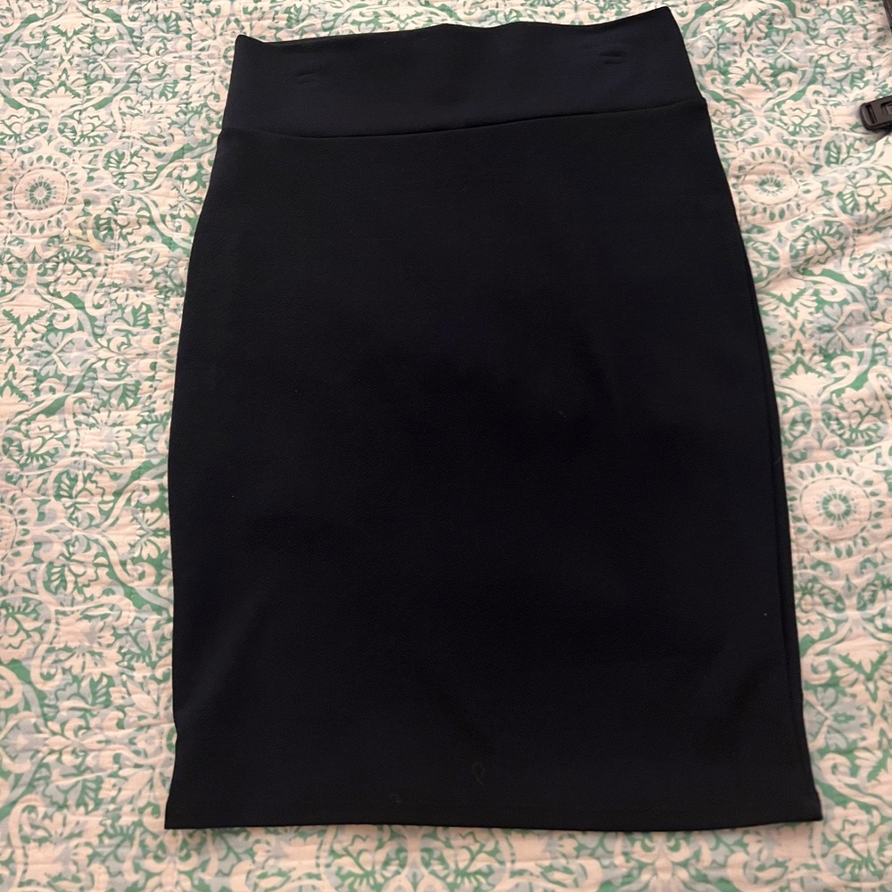 LuLaRoe Navy Blue Pencil Skirt